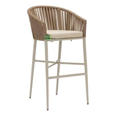Aluminiumrep utomhus barstolar