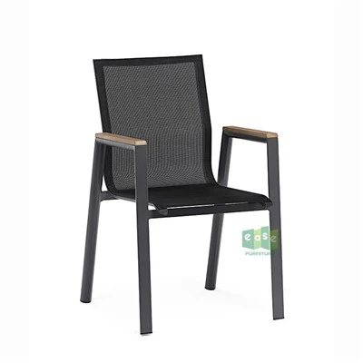 Moderna utomhusstolar i aluminium